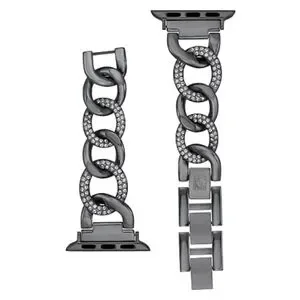 Replacement Chain Bracelet for Apple Watch Secure Adjustable Gunmetal Anne Klein Fashion Chain Bracelet for Apple Watch, Secure  main image 2